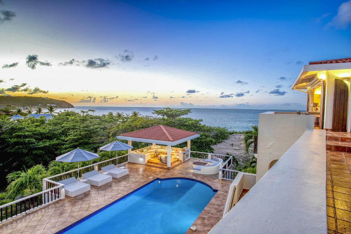 59 - Joie de Vivre - Pool at Sunset from Above